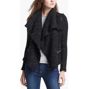 IRO PARIS LIERANE Black Tweed Jacket size 40